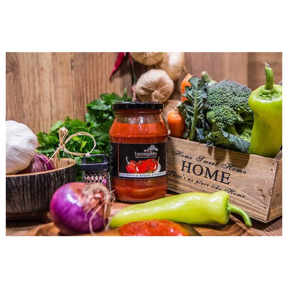 Σάλτσα με κρεμμύδι και πιπεριά