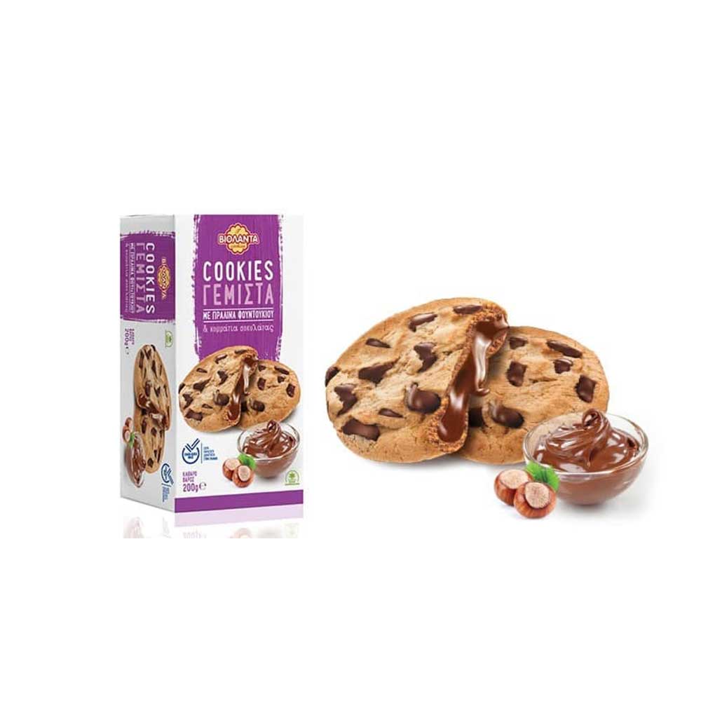 Cookies Γεμιστά με Πραλίνα Φουντουκιού