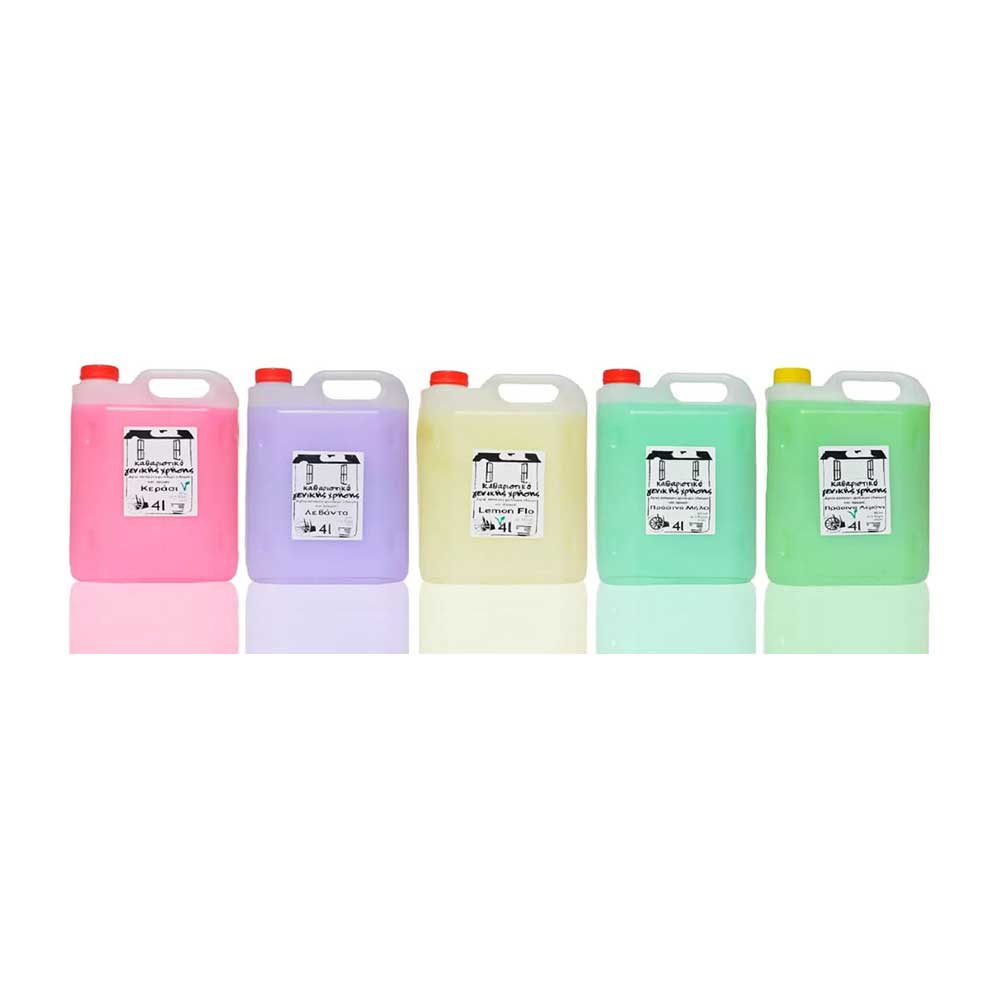 Καθαριστικό Γενικής Χρήσης Φυσικό – Επαγγελματικό 5 αρώματα 4L