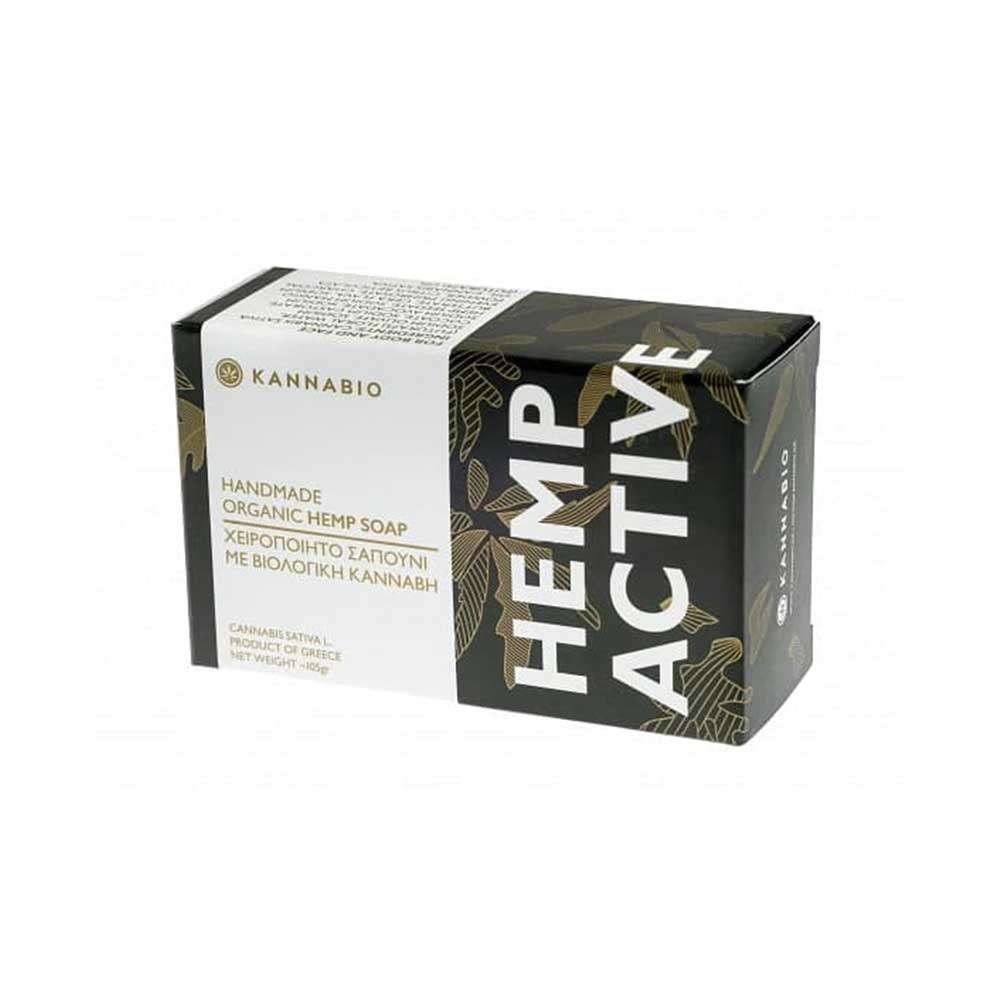Χειροποίητο Σαπούνι με Βιολογική Κάνναβη Active (105g)
